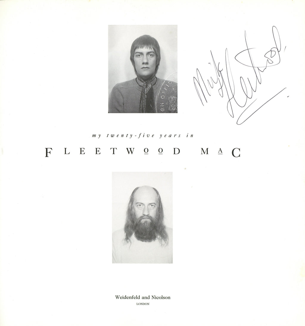 Mick Fleetwood signed My Twenty-Five Years in Fleetwood Mac" Hardback book