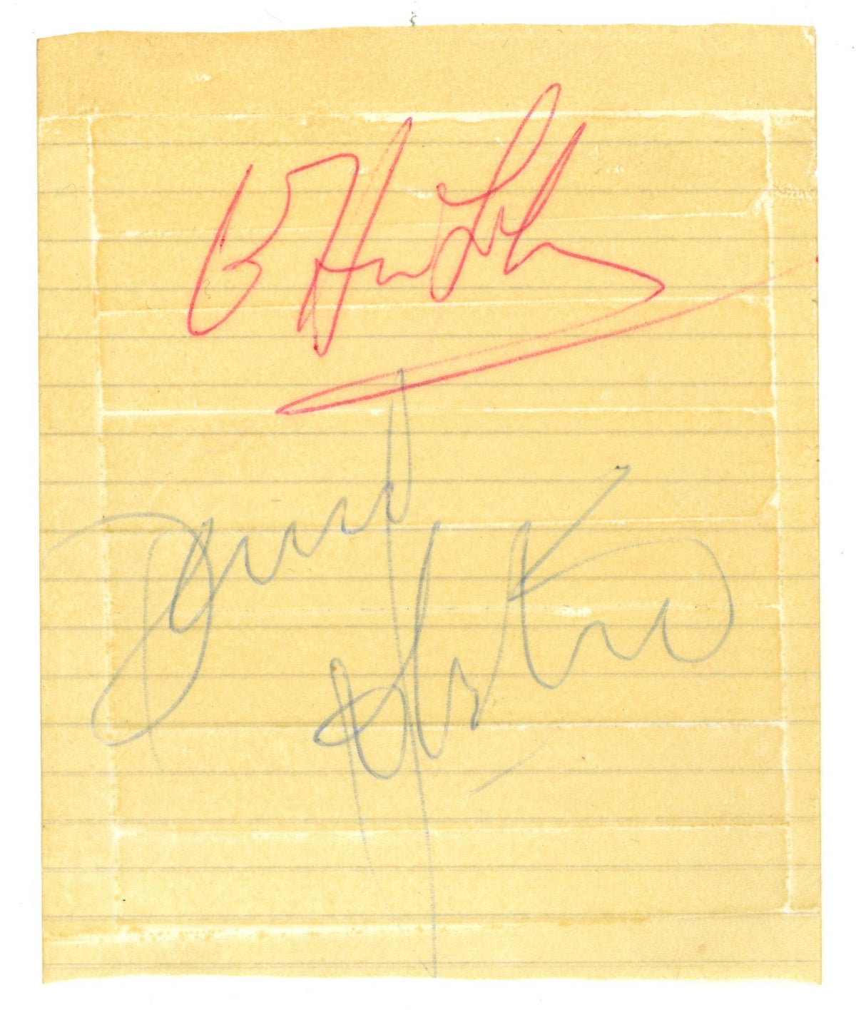 Elton John and Davey Johnstone Autographs