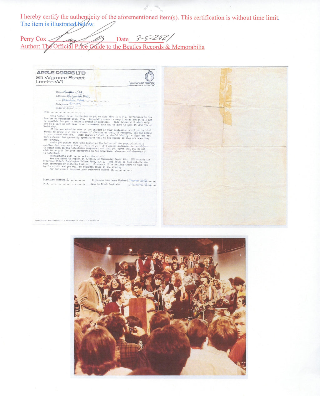 Hey Jude Music Video Invitation 1968