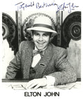 Elton John signed promotional photograph