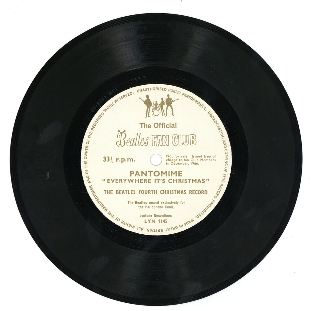 The Beatles "Pantomime: Everywhere It's Christmas" Flexi 1966