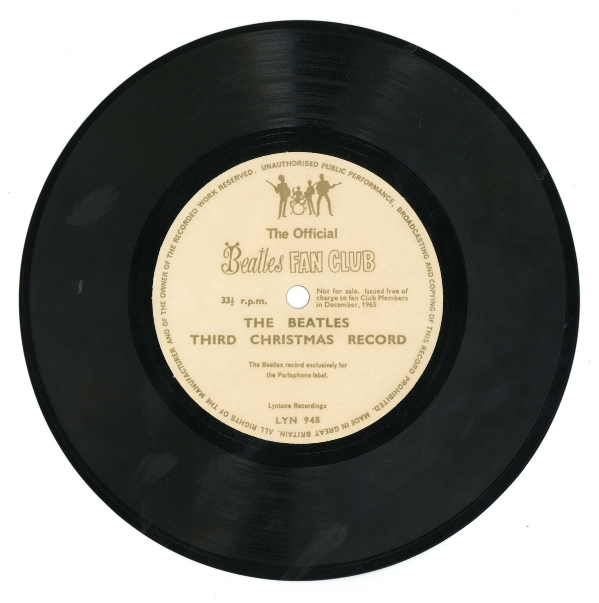 The Beatles Third Christmas Flexi Disc