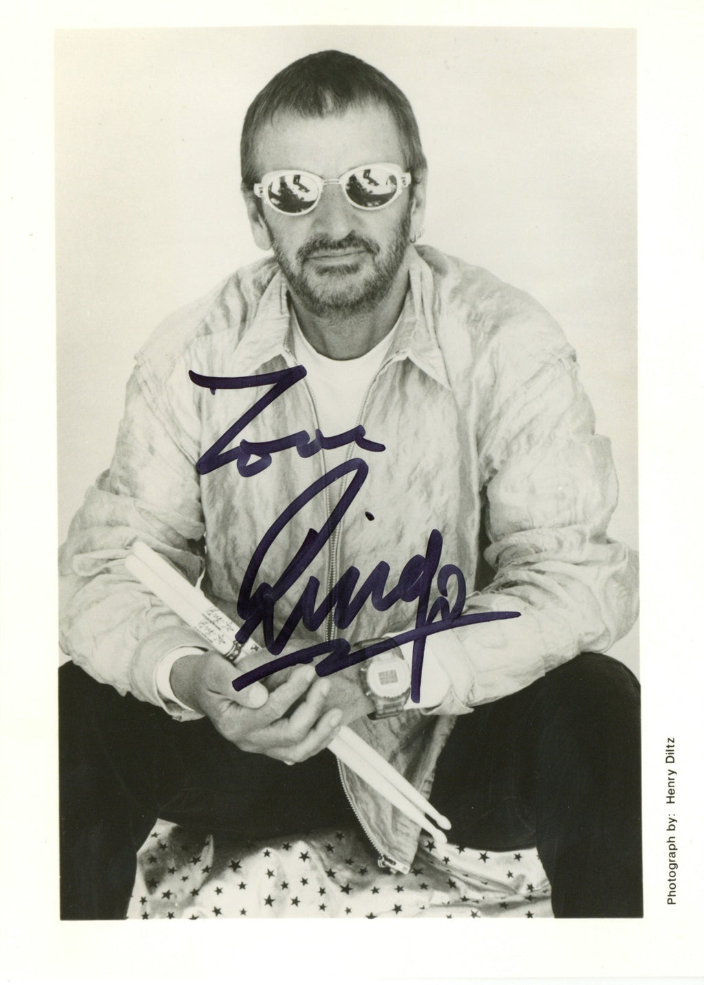 Ringo Starr Signed Promotional Photograph 2007