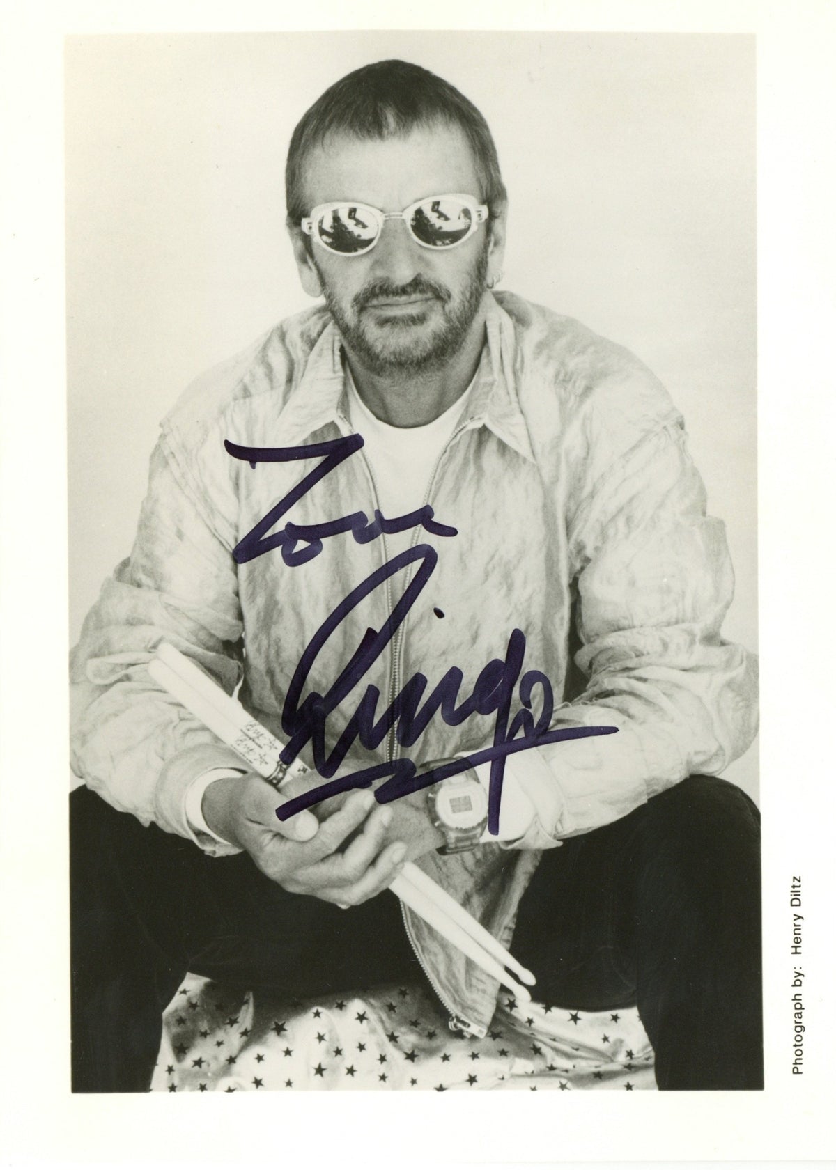 Ringo Starr Signed Promotional Photograph 2007