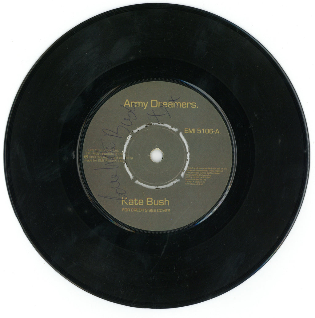 Kate Bush Signed Army Dreams Single