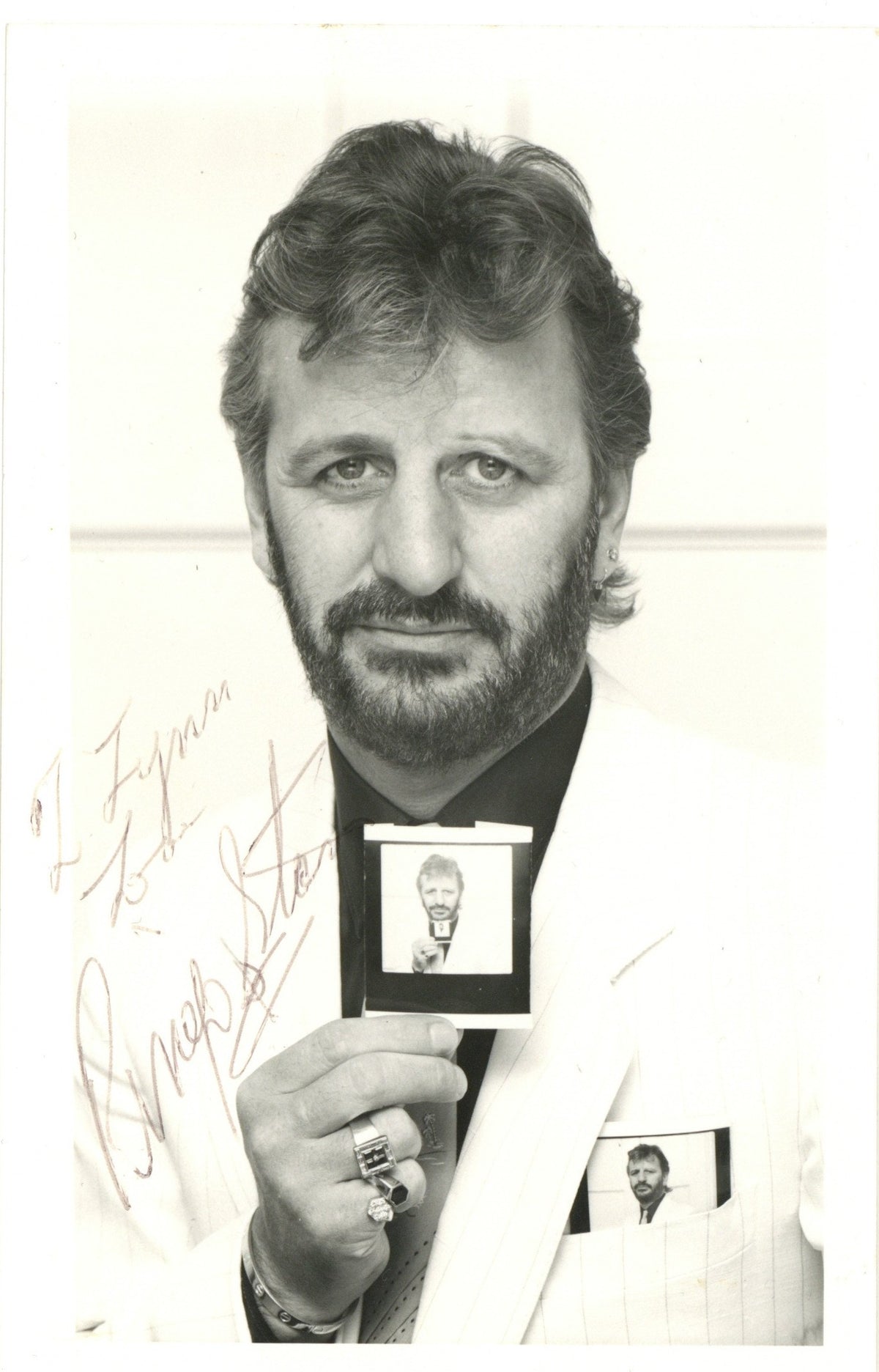 Ringo Starr signed promotional photograph