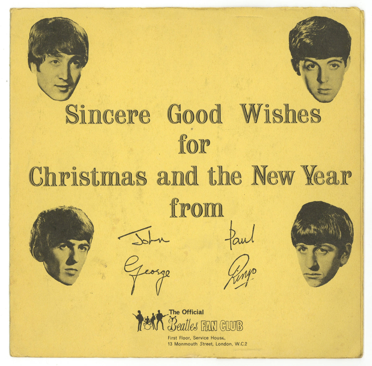 The Beatles Christmas Flexi Record 1963