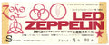 Led Zeppelin Budokan Tokyo Ticket Stub October 1972