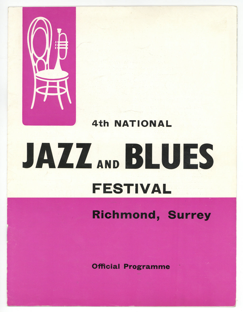 The Rolling Stones 4th National Jazz and Blues Festival Programme 1964