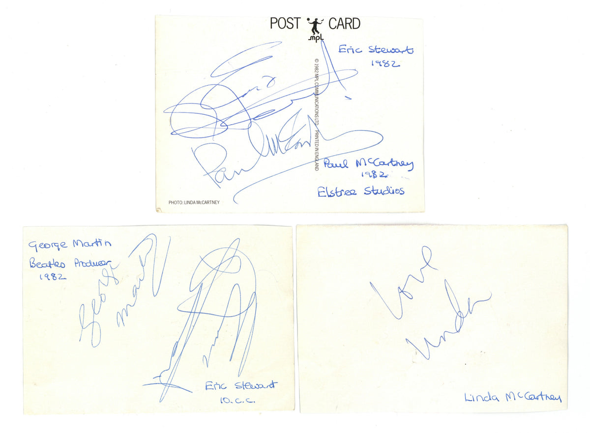 Paul McCartney “Take it Away” Elstree Studios Autographs 1982