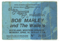Bob Marley and The Wailers Auckland Ticket Stub 1979