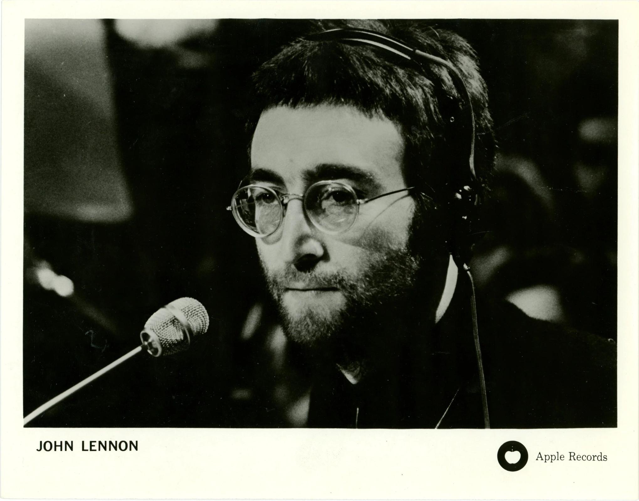 John Lennon Apple Records Promotional Photograph USA