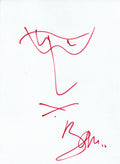 Bono Self-Portrait Autograph