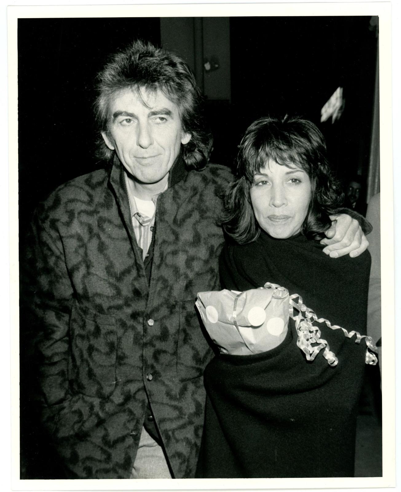 2 original press photograph of George and Olivia Harrison