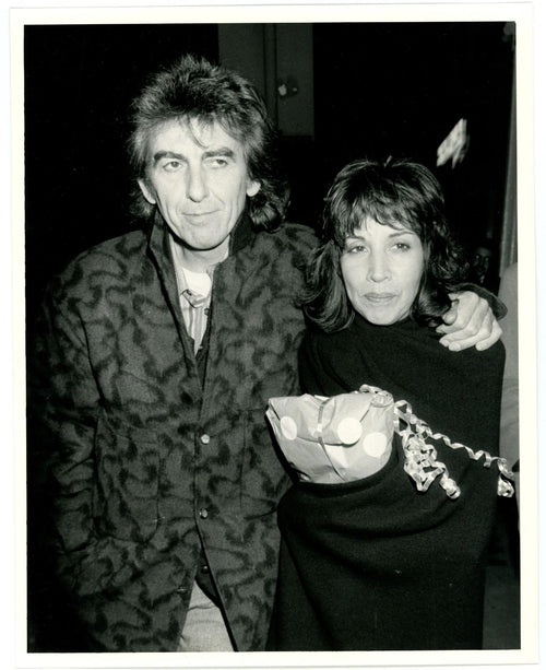 2 original press photograph of George and Olivia Harrison