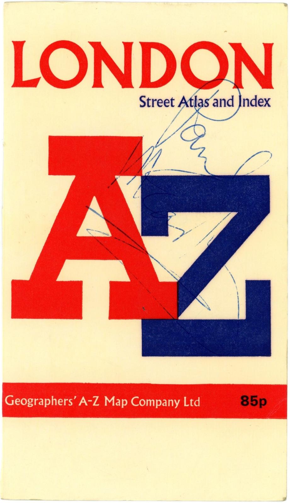 Paul McCartney signed A-Z Magazine Cover C1980s