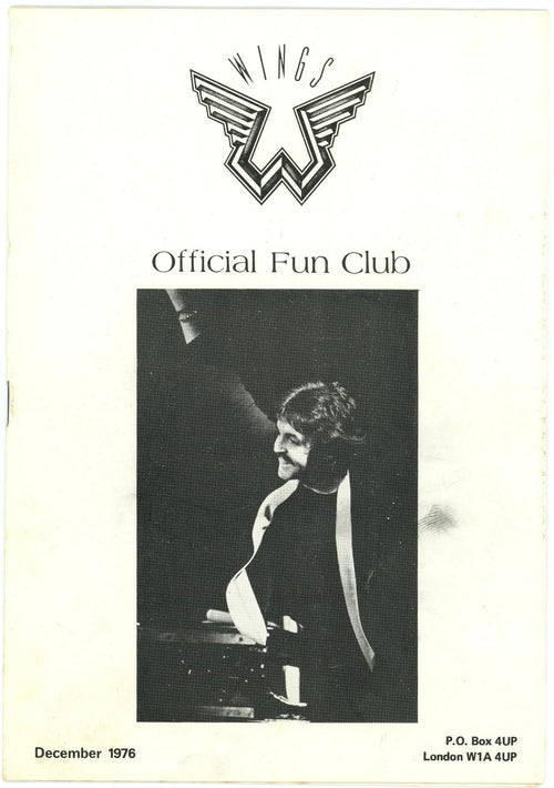 A collection of Paul McCartney and wings Fun Club Booklets 1976