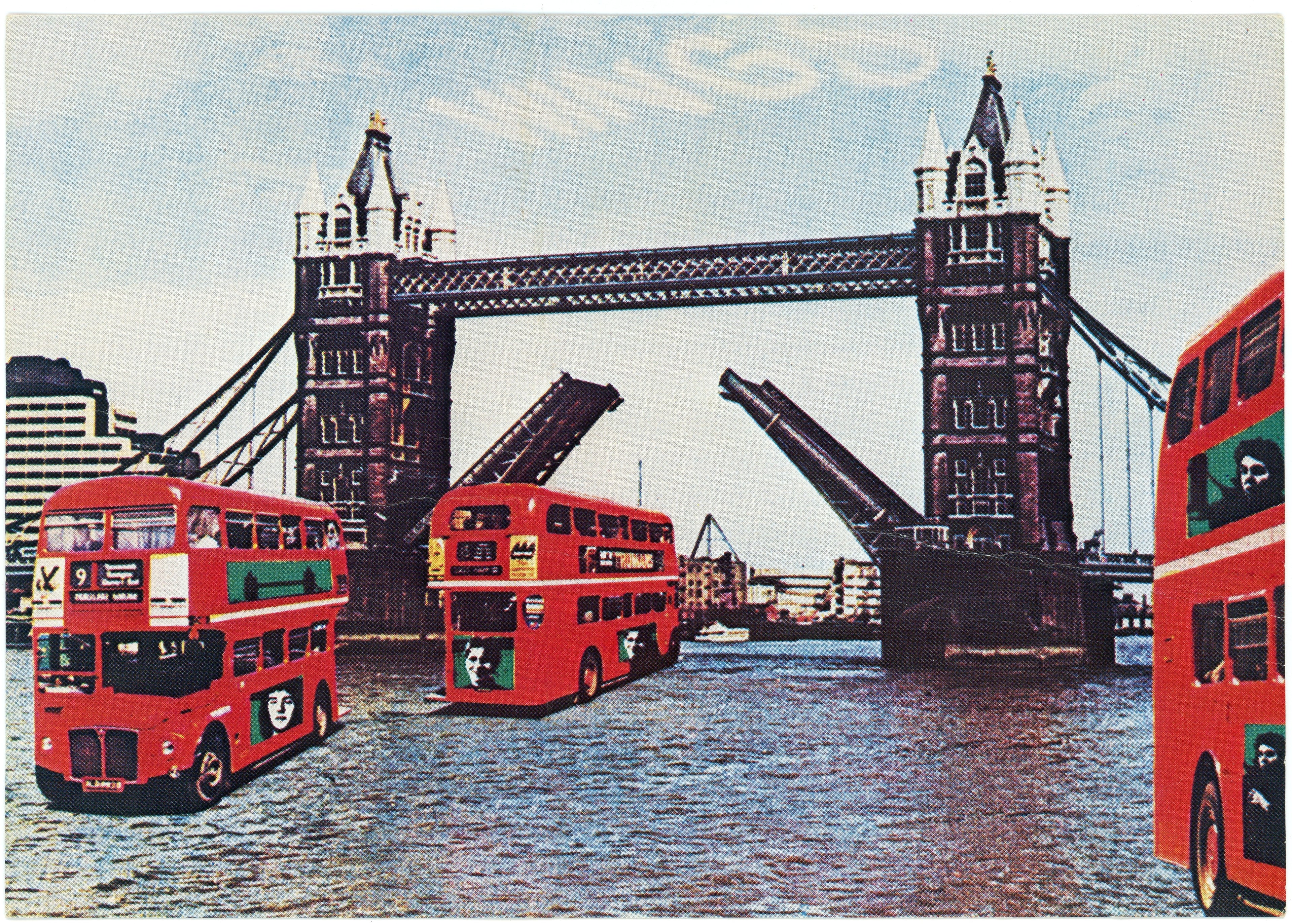 A London Town promotional postcard sent from Mpl