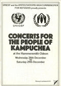 Concert for the people of Kampuchea Programme 1979