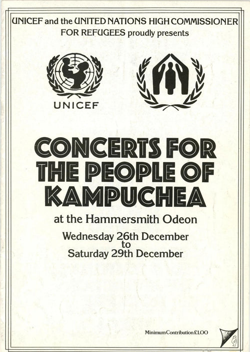 Concert for the people of Kampuchea Programme 1979