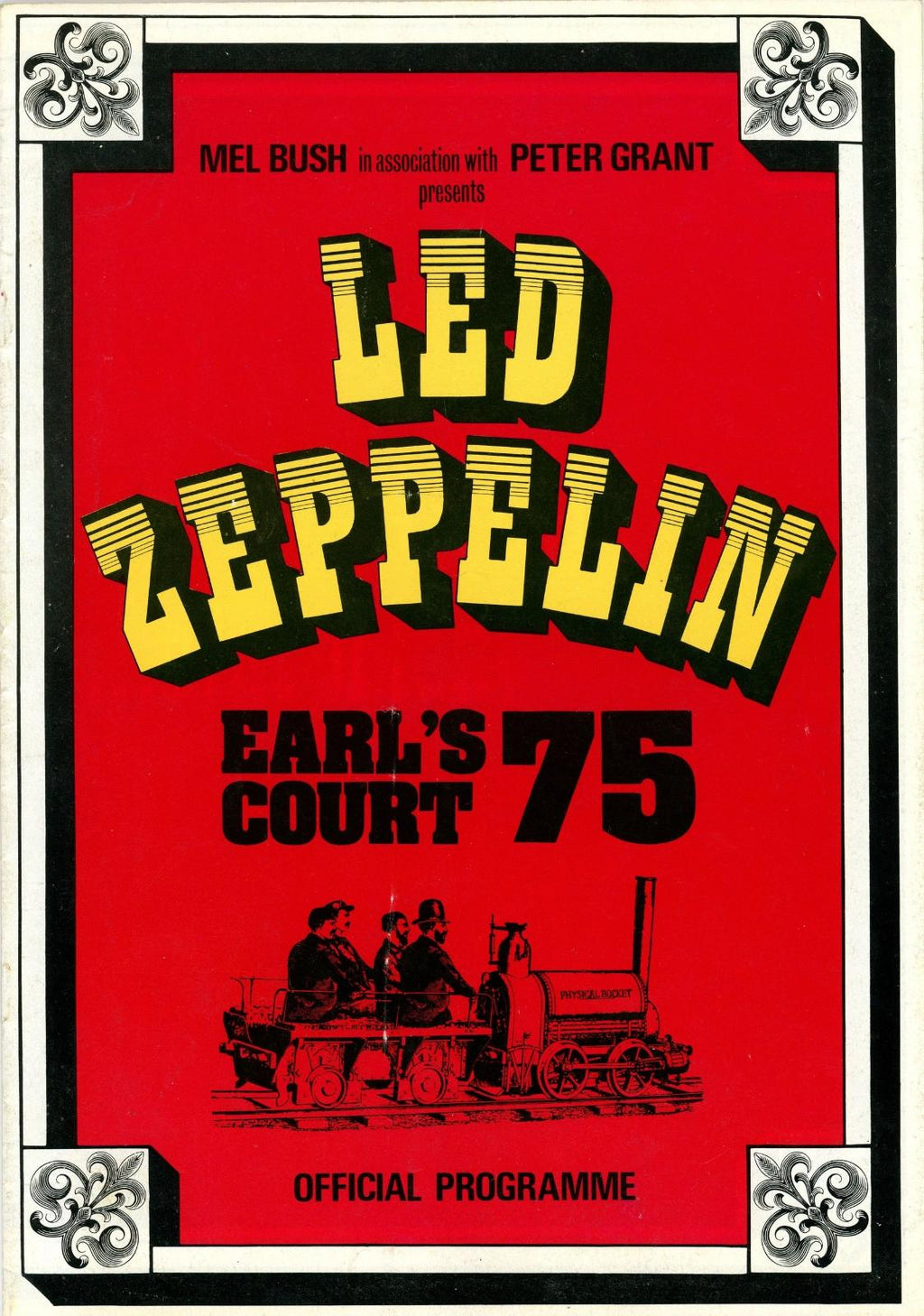 Led Zeppelin Earls Court Arena London 1975 Concert Programme And Ticket Stub