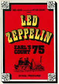 Led Zeppelin Earls Court Arena London 1975 Concert Programme And Ticket Stub