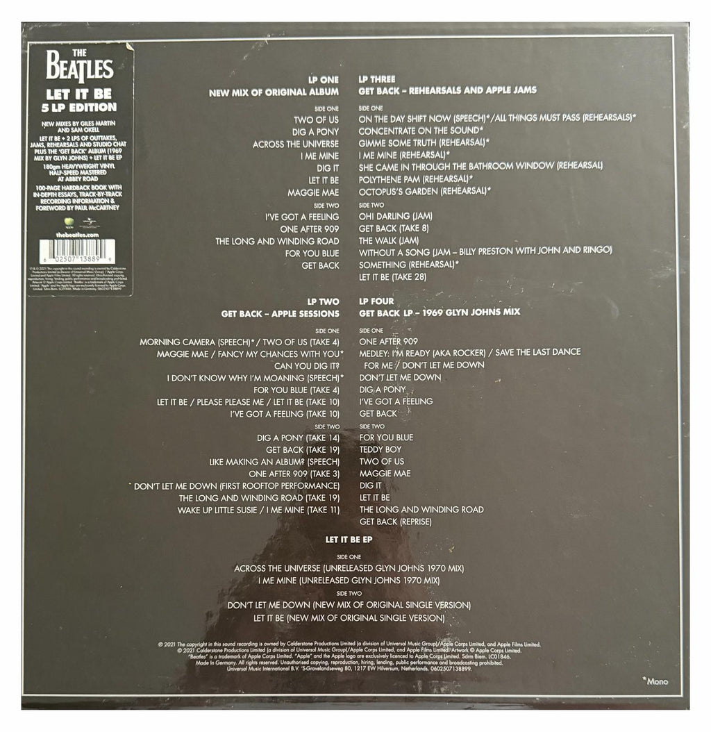 The Beatles' Let It Be Super Deluxe Vinyl Special Edition box set 2021