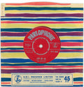 The Beatles Parlophone Love Me Do 7" Single No Made In GT. Britain text