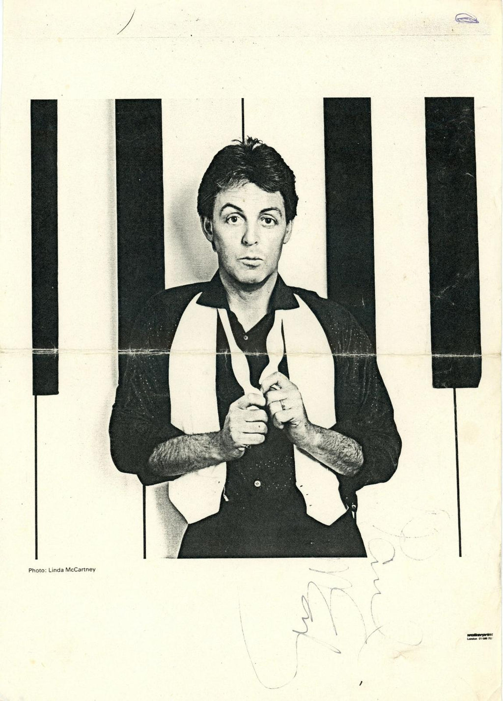 Paul McCartney autograph 1982