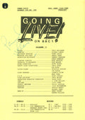 Paul McCartney signed “Going Live” BBC script 1987