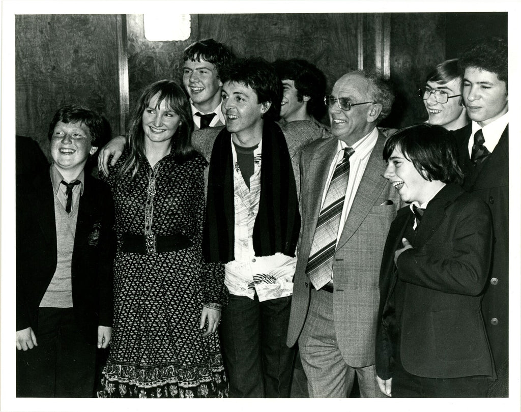 Three original Liverpool Echo press photograph of Paul McCartney and wings
