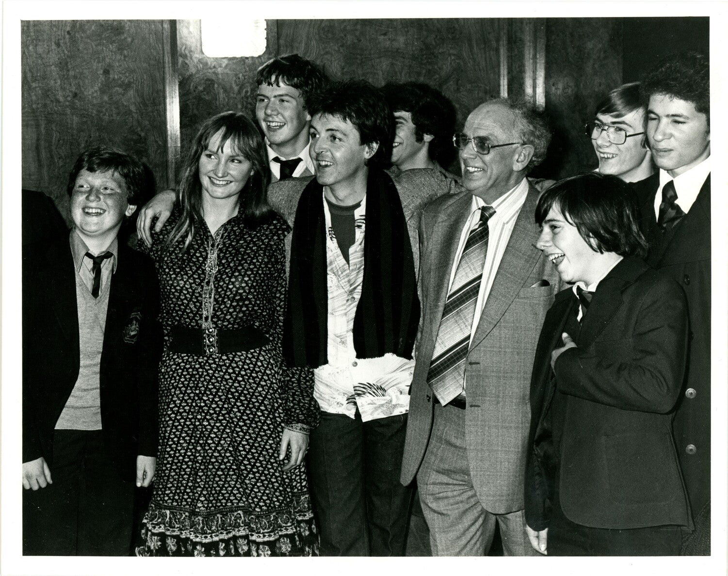 Three original Liverpool Echo press photograph of Paul McCartney and wings