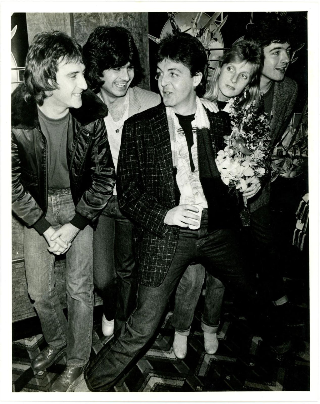 Three original Liverpool Echo press photograph of Paul McCartney and wings