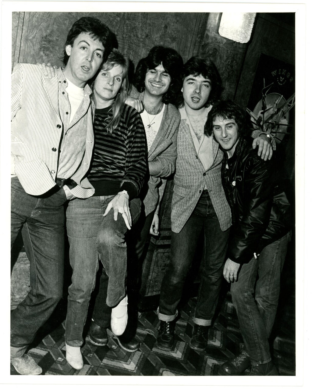 Three original Liverpool Echo press photograph of Paul McCartney and wings