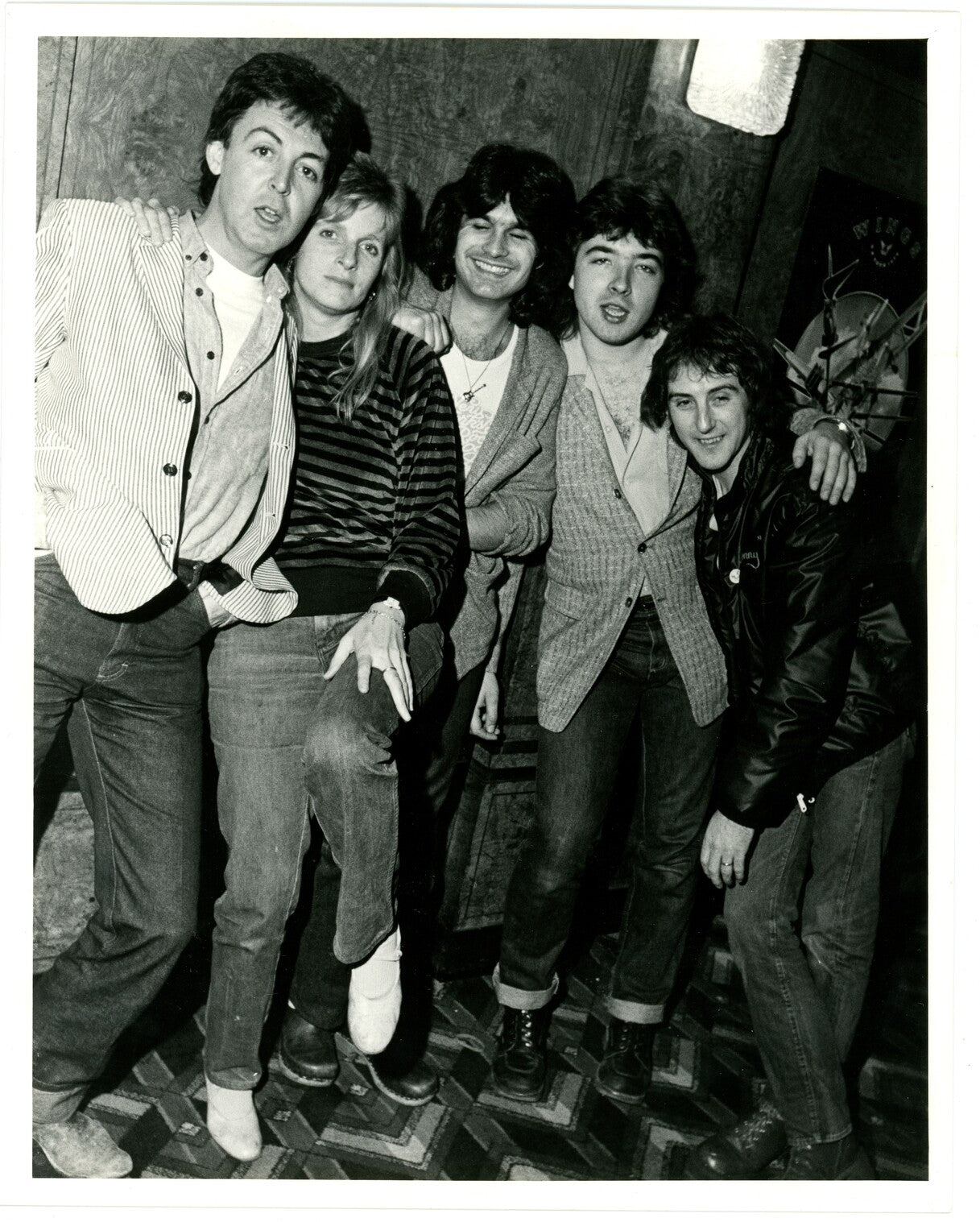 Three original Liverpool Echo press photograph of Paul McCartney and wings