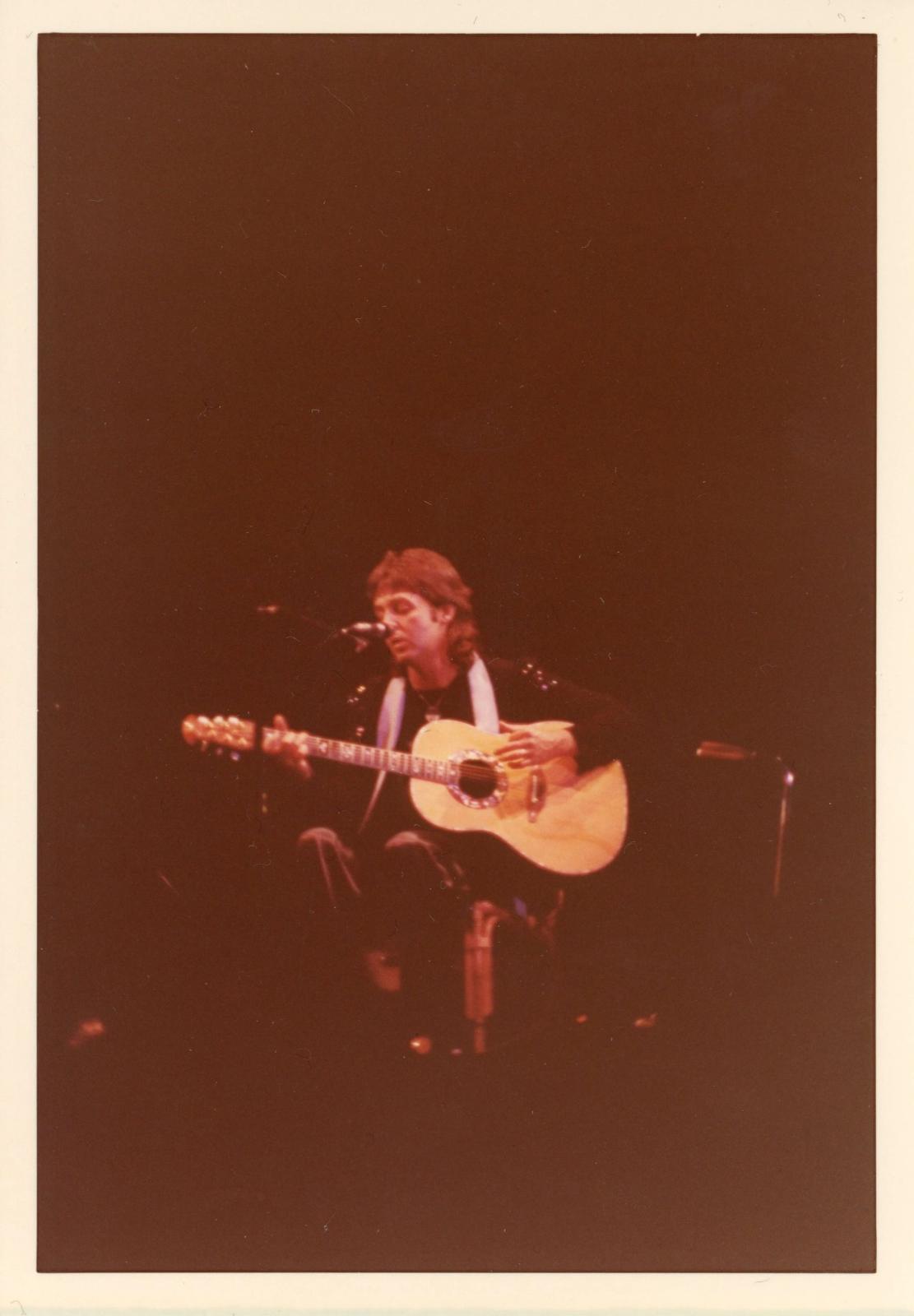Paul McCartney snapshot San Diego 1976