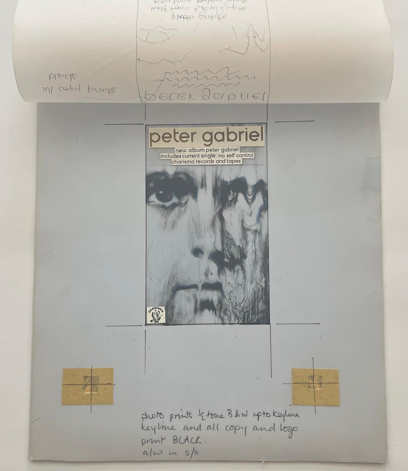 Peter Gabriel Ein deutsches Album advertising mock up