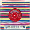 The Beatles Parlophone Please Please Me 7" Single Made In GT. Britain text
