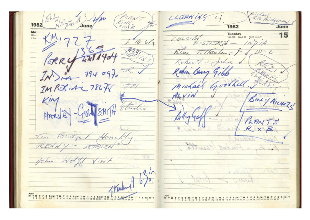 Terry Doran Personal 1982 Diary
