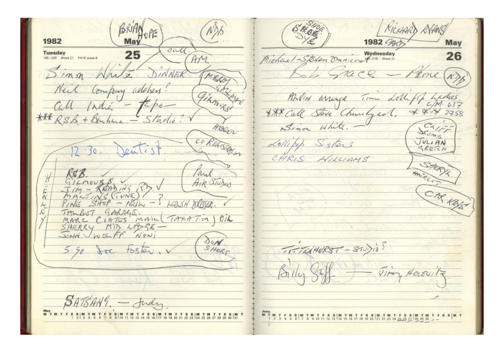 Terry Doran Personal 1982 Diary
