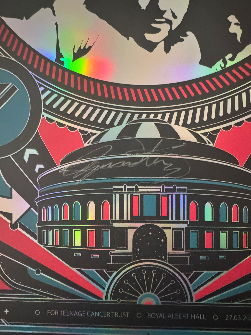 The Who signed limited edition Holographic poster
