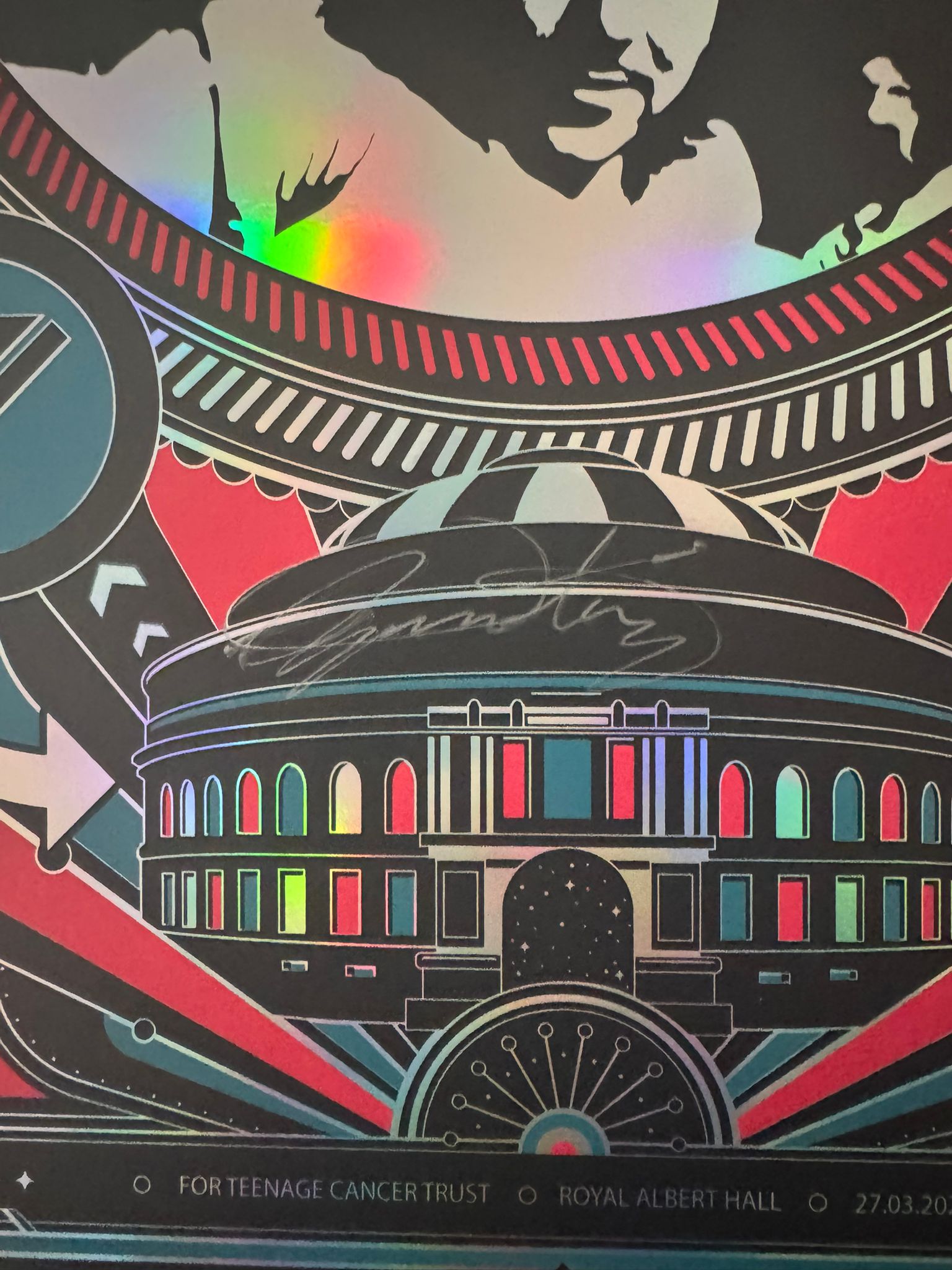 The Who signed limited edition Holographic poster