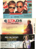 A collection of Modern concert tickets