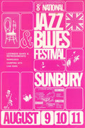 8th National Jazz & Blues Festival flyer 1968