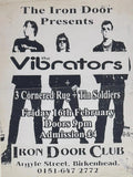 The Vibrators Iron Door Club flyer 1990